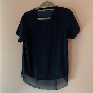 Lululemon TShirt with open back and mesh detail